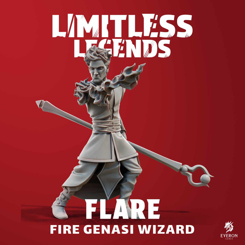 Genasi Wizard - Flare