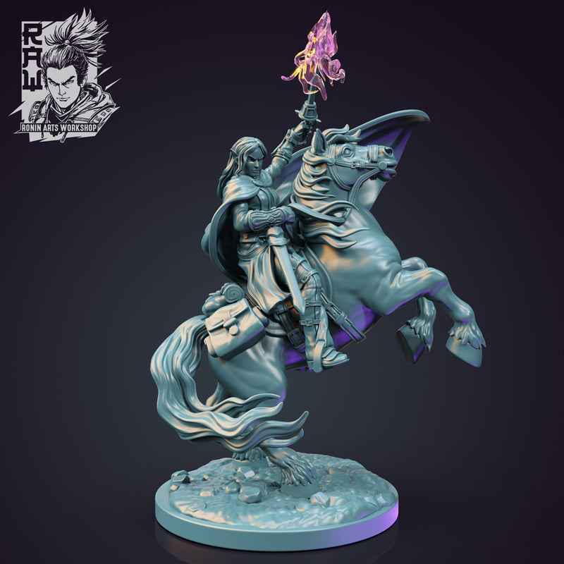 Medwyn The Warlock - Mounted Action Pose - Only-Games