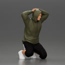 Gangster in hoodie putting his hands behind head - Only-Games