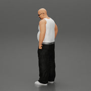 fat gangster standing with sunglasses - Only-Games