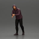 man in a hoodie leaning with his hands on the car - Only-Games