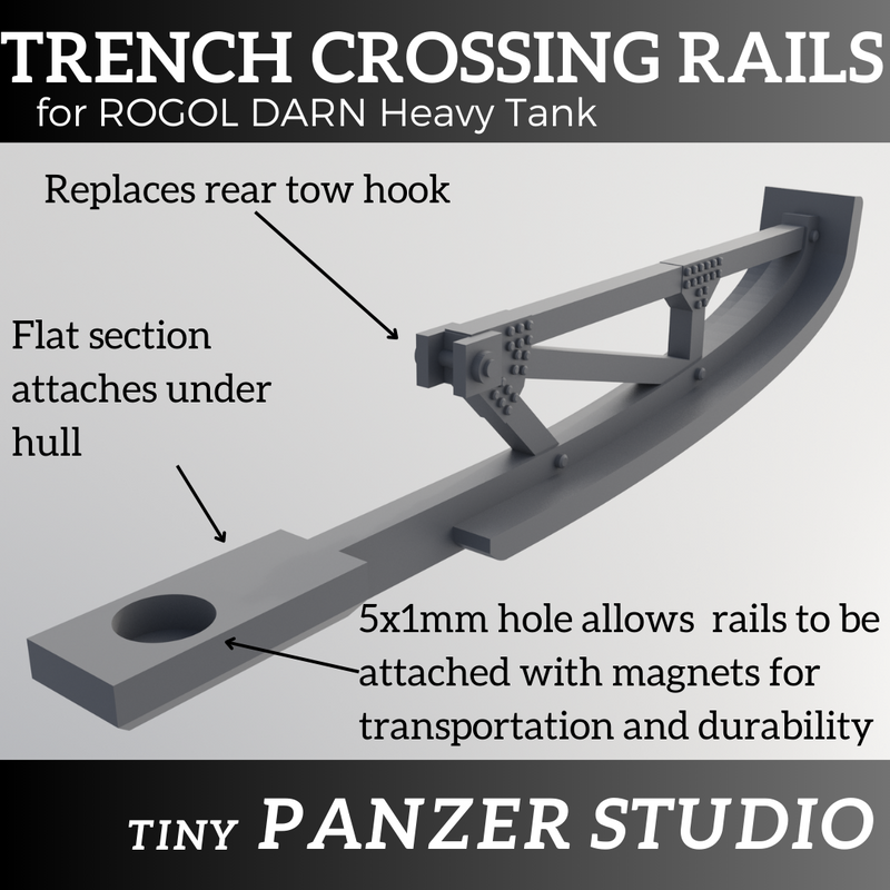 Tank Track Rails Trench Rails for Imperial Heavy Tank - Tiny Panzer Studio - Miniatures ...
