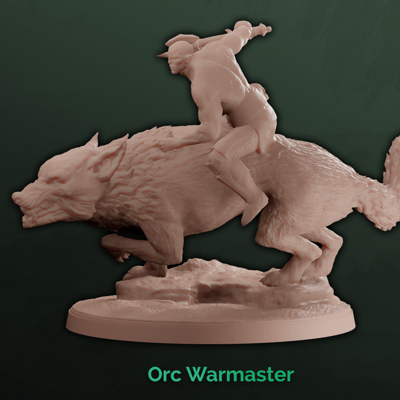 Orc Chief Warg Mounted