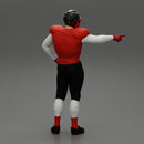 Rugby player standing pointing to the ball - Only-Games