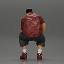 Fat Gangster in cap and sunglasses sitting and thinking - Only-Games