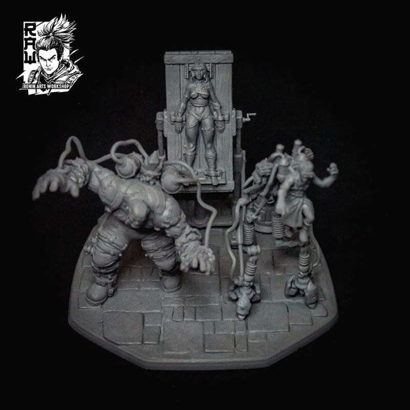 Master Dario, Grigor, and Nenia - Frankenstein's Lab Diorama - Only-Games