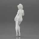 Sexy girl in mini dress Leaning Against Car on the beach - Only-Games