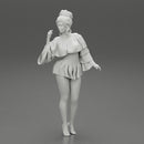 sexy girl posing in fashion shirt and mini skirt - Only-Games