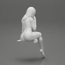 Sexy Girl In Short And Boots Sitting On a chair - Only-Games