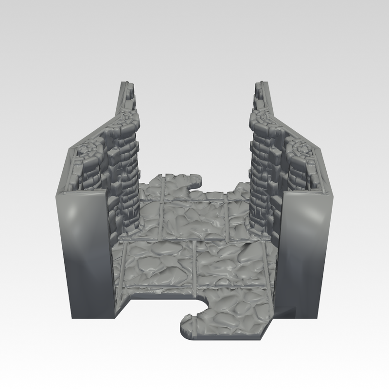 INSTADUNGEON™ Fantasy Expansion B1 - Narrow/Single Spaced - Tiles 1B-5B: gaming terrain tiles compatible with D&D, Pathfinder and more