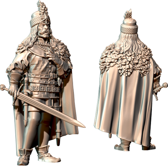 "Vlad Tepes on foot" - 34mm - Only-Games