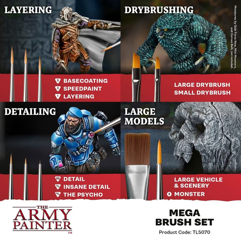 Army Painter Mega Brush Set