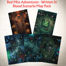 Red Mist Adventures - Written in Blood Campaign  - Scenario Maps