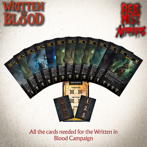 Red Mist Adventures - Written in Blood Card Pack