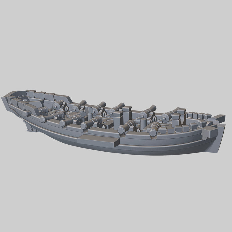 GB British Cutter HMS Alert  (10 guns), 1777-79, AOA-GB-51 - Only-Games