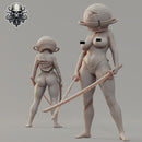 Alexandra, Warrior Juggs - Realsteone - Terrain Wargaming D&D DnD 32mm 40mm 54mm