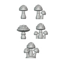 32mm Fantasy Mushroom Basing Bits – 20 STL Tabletop Miniature Terrain Pieces