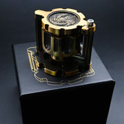 Hexchamber | Ancient Gold | Bullet Dice Set with Spinning Revolver Case - Only-Games