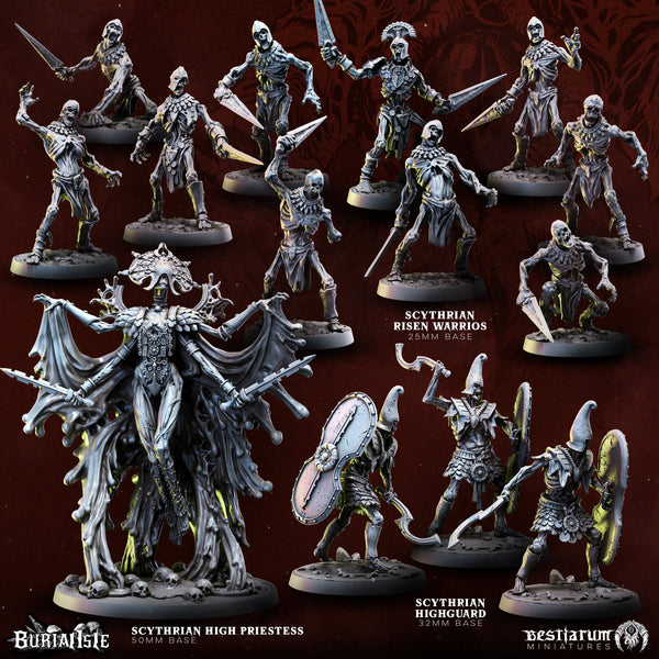 Ancient Tomb Zombie Warband | Bestiarum | Wargaming DnD Miniatures