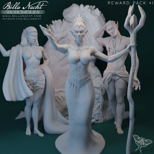 Drow Family | Reward Pack #1 | Aug 2020 | STL - Only-Games
