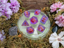 Pink Snails Dice Set