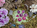 Fog Pink Violet Glitter Dice