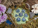 Navy Blue Glitter Dice Set