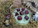 Hellish Rebuke | Black & Red Metal Arcana Dice Set