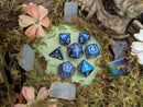 Astral Veil Arcana | Blue & White Metal Arcana Dice Set