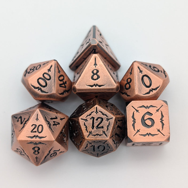 Arcane Forge | Copper Metal Arcana Dice Set - Only-Games