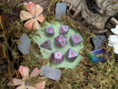 Emberforged Cleaver | Silver & Red Metal Arcana Dice Set