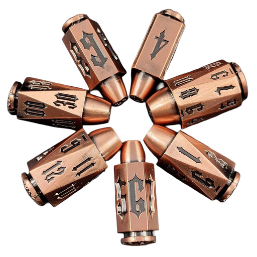 Deadeye's Dice | Metal Bullet Hell Dice Set - Only-Games