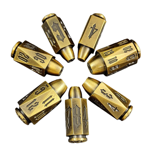 Gunslinger's Gambit | Metal Bullet Hell Dice Set - Only-Games