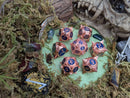 Thorns of the Blue Rose | Metal Caltrop Dice Set