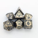 The Abyssal Sovereign | Eldritch Gold Metal Dice Set
