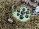 Full Bronze Metal Dice Set