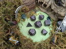 Full Silver Metal Dice Set