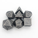 Full Silver Metal Dice Set