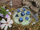 Simple Blue and Silver Metal Set