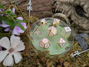 White and Gold Metal Dice Set