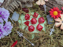Red Pearl Dice Set