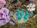 Turquoise Shimmer Dice Set