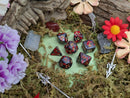 Black Splatter Dice Set
