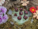 Black Splatter Dice Set