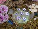 Blue Splatter Dice Set