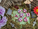 Red Splatter Dice Set