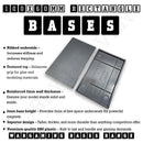 100x60mm Rectangular Plain Plastic Bases - Only-Games