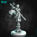 (0273) Female panda folk shaolin monk fighter with stick