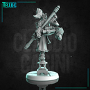 (0273) Female panda folk shaolin monk fighter with stick