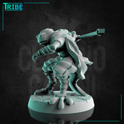 (0274) Male frog man folk spear shooter - Only-Games